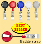 Round Badge Reels With Badge Straps